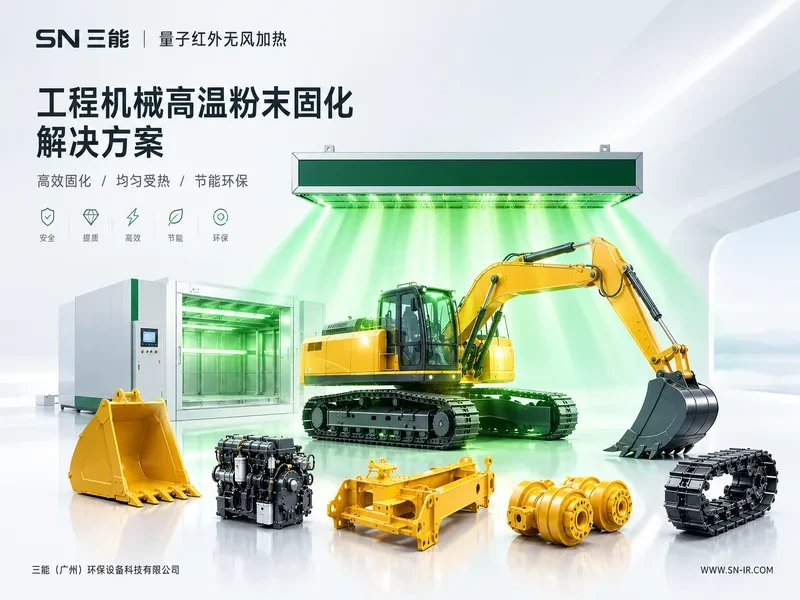 工程机械高温粉末固化解决方案